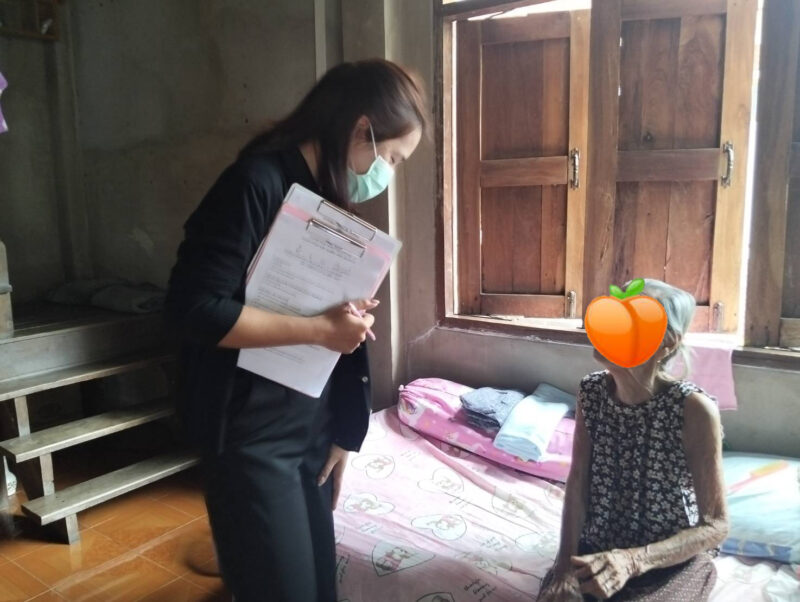 ออกเยี่ยมติดตาม และประเมินกิจวัตรประจำวัน ผู้ที่มีภาวะพึ่งพิง ในพื้นที่บ้านต้นแหลง