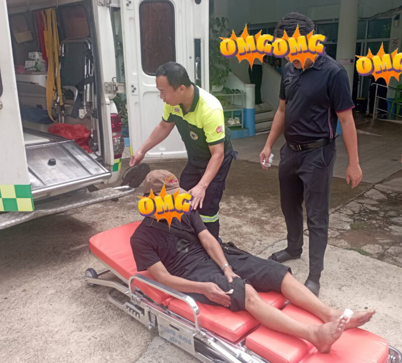 ออกรับผู้ป่วยชาย ที่ รพ.สต.ปัว ถูกตะขาบกัด มีอาการปวดบวม ชาทั้งตัว แน่นหน้าอก นำส่งไปรักษา ณ โรงพยาบาลฯ
